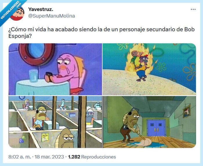 bob esponja,pez,secundario,vida