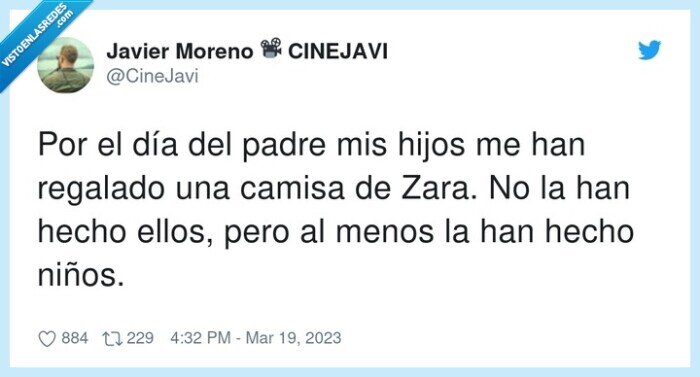 regalo,niños,zara,explotación,camisa,hijos,día del padre