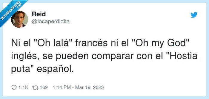 francés,inglés,comparar,español,hostia