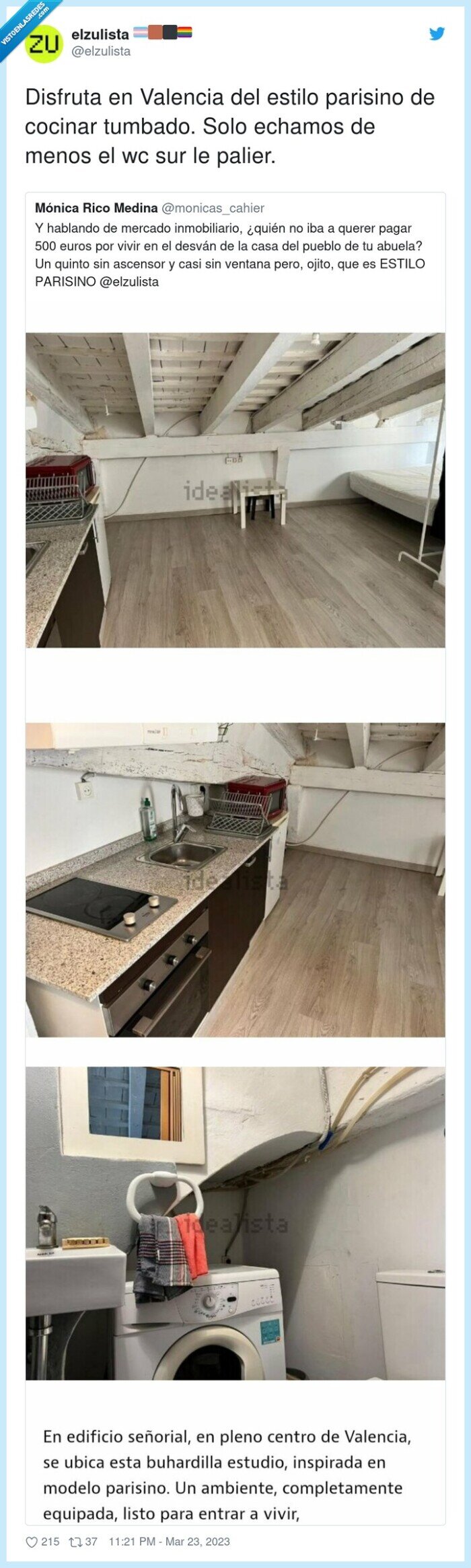 valencia,parisino,cocinar,tumbado,piso,zulo,idealista