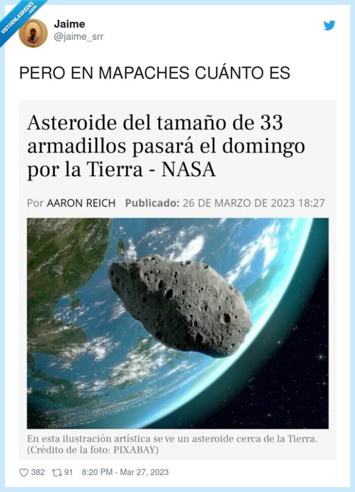 mapaches,armadillos,tamaño,medir,asteroida