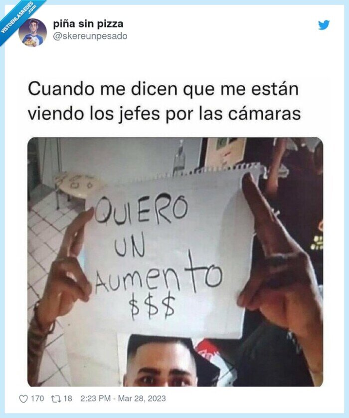 camaras,mirar,jefe,pedir,aumento