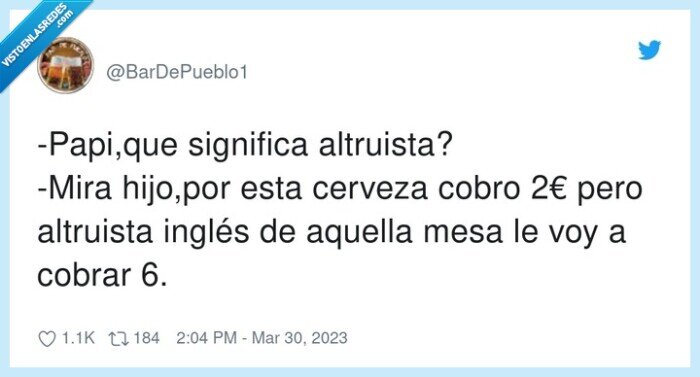 significar,altruista,papi,hijo,cerveza,inglés