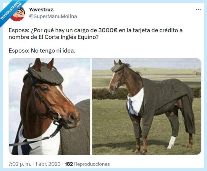 caballo,tarjeta,el corte inglés