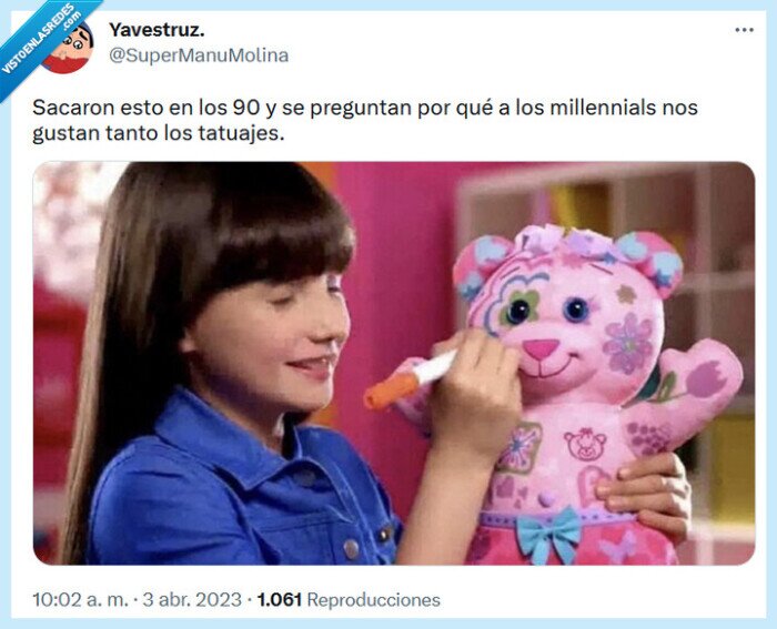 tatuajes,millennials,peluche