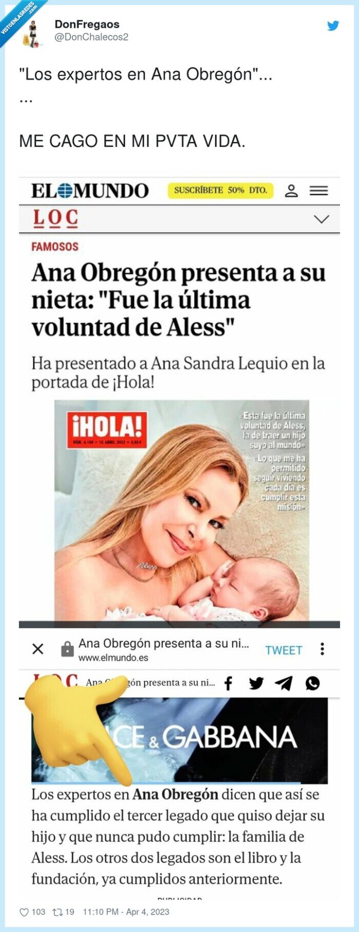 expertos,ana obregón,abuela,nieta,aless