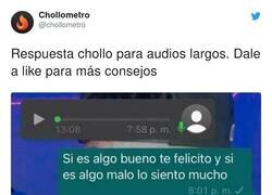 Enlace a Apunta, no te enviarán un audio nunca jamás, por @chollometro