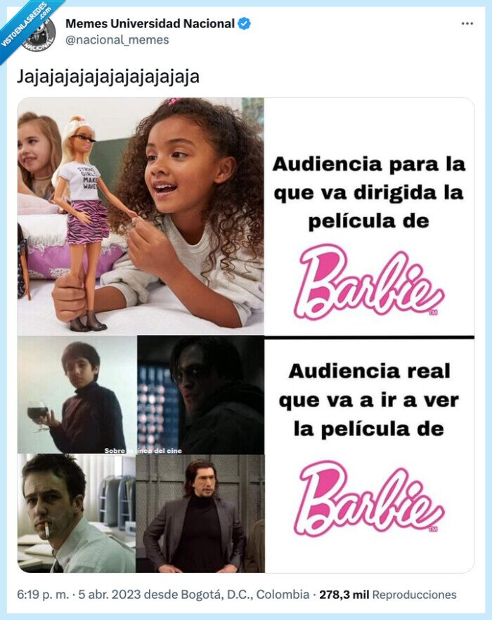 barbie,pelicula,audiencia real
