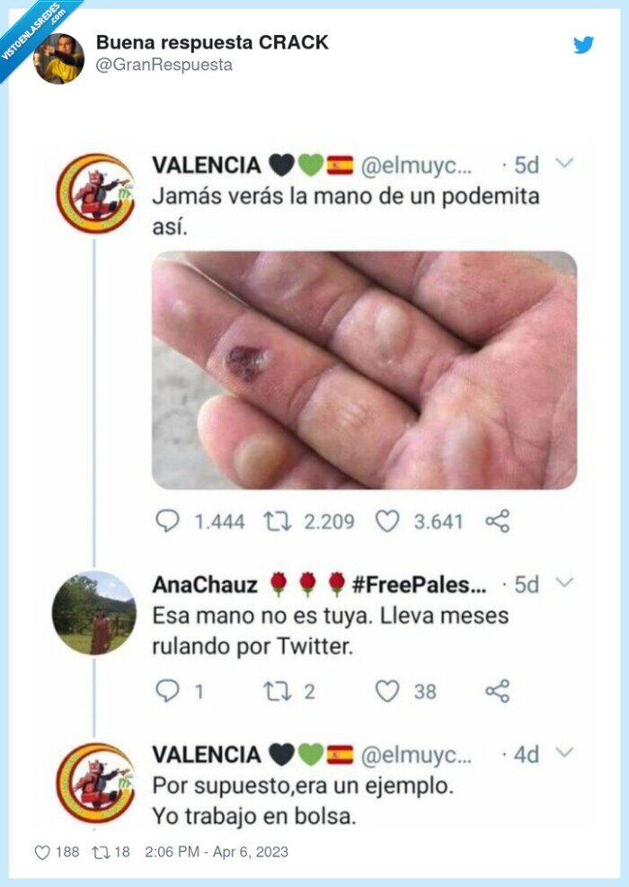 podemita,zasca,trabajar,en su vida,bolsa