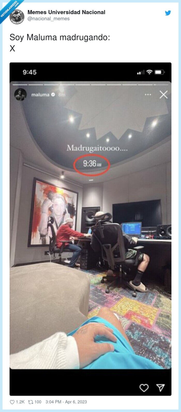 madrugando,maluma,tarde