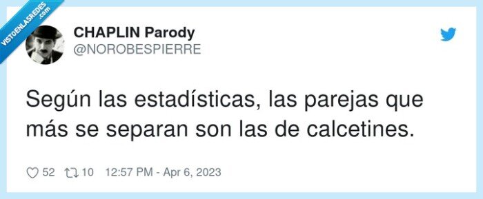 estadísticas,calcetines,parejas,separarse