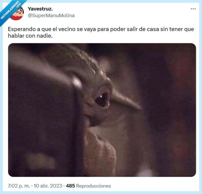 vecino,hablar,esperar