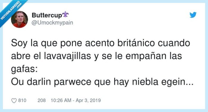 lavavajillas,acento británico,empañar,niebla