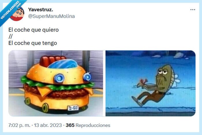 coche,querer,tener,bob esponja