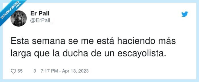 escayolista,semana larga,ducha