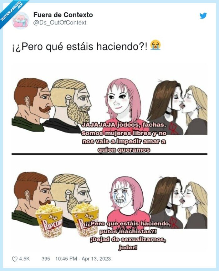 mujeres,beso,palomitas,ver