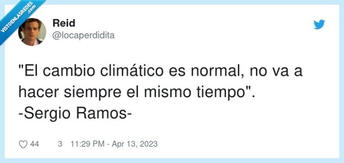 cambio climático,siempre,tiempo,sergio ramos