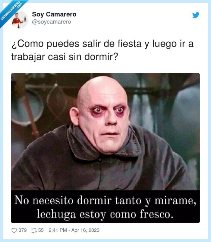 trabajar,fiesta,dormir,salir,luego