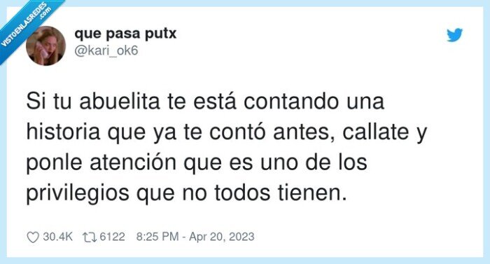 privilegios,atención,abuelita,contando,historia,callate