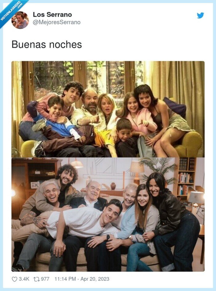 los serrano,antes,después