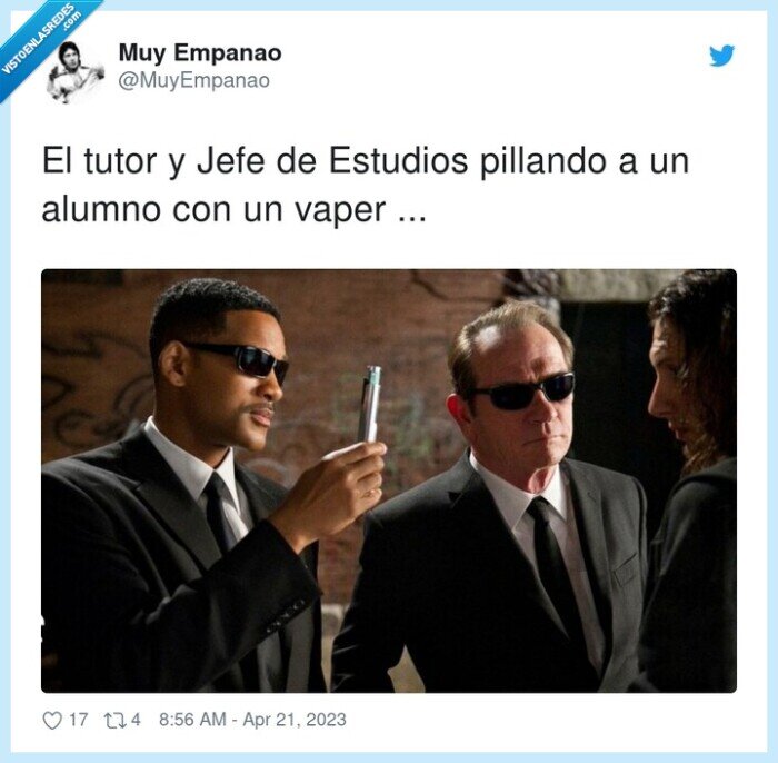 estudios,pillando,alumno,tutor,vaper,jefe,men in black