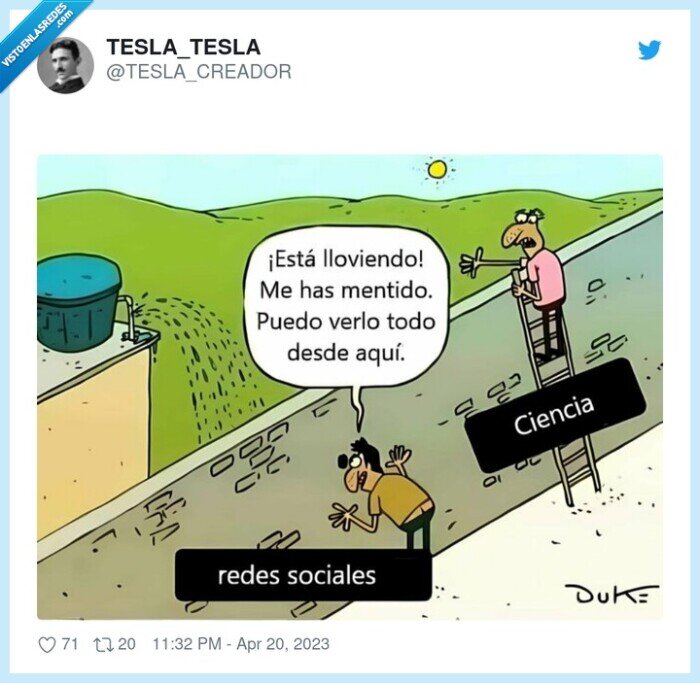 redes sociales,llover,ciencia,engaño