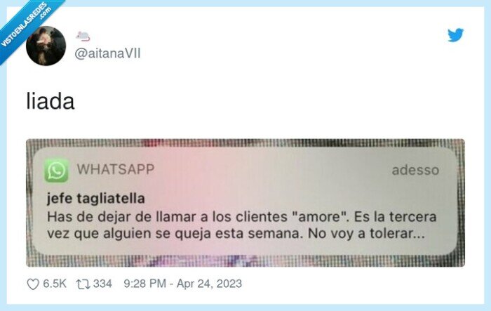 jefe,tagliatella,amore,tratar,clientes