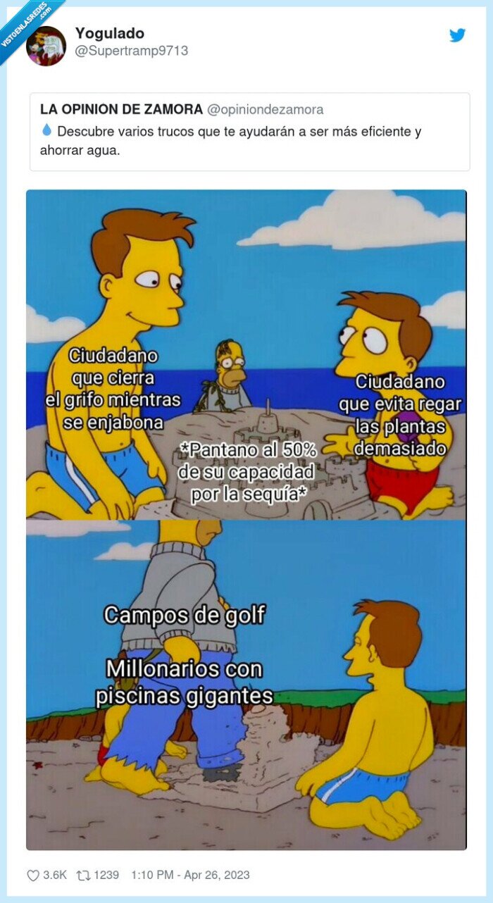 millonarios,golf,sequía,agua