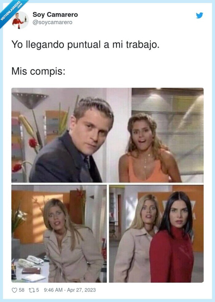 llegando,puntual,trabajo,compis