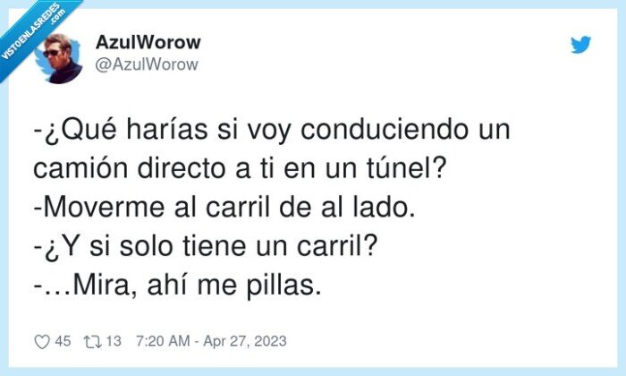 conduciendo,camión,directo,atropellar