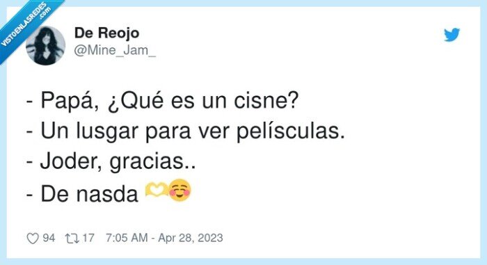 pelísculas,cisne,papá,lusgar,chistaco