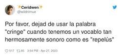 Enlace a O grima, dejad de usar cringe, por @wildnimue