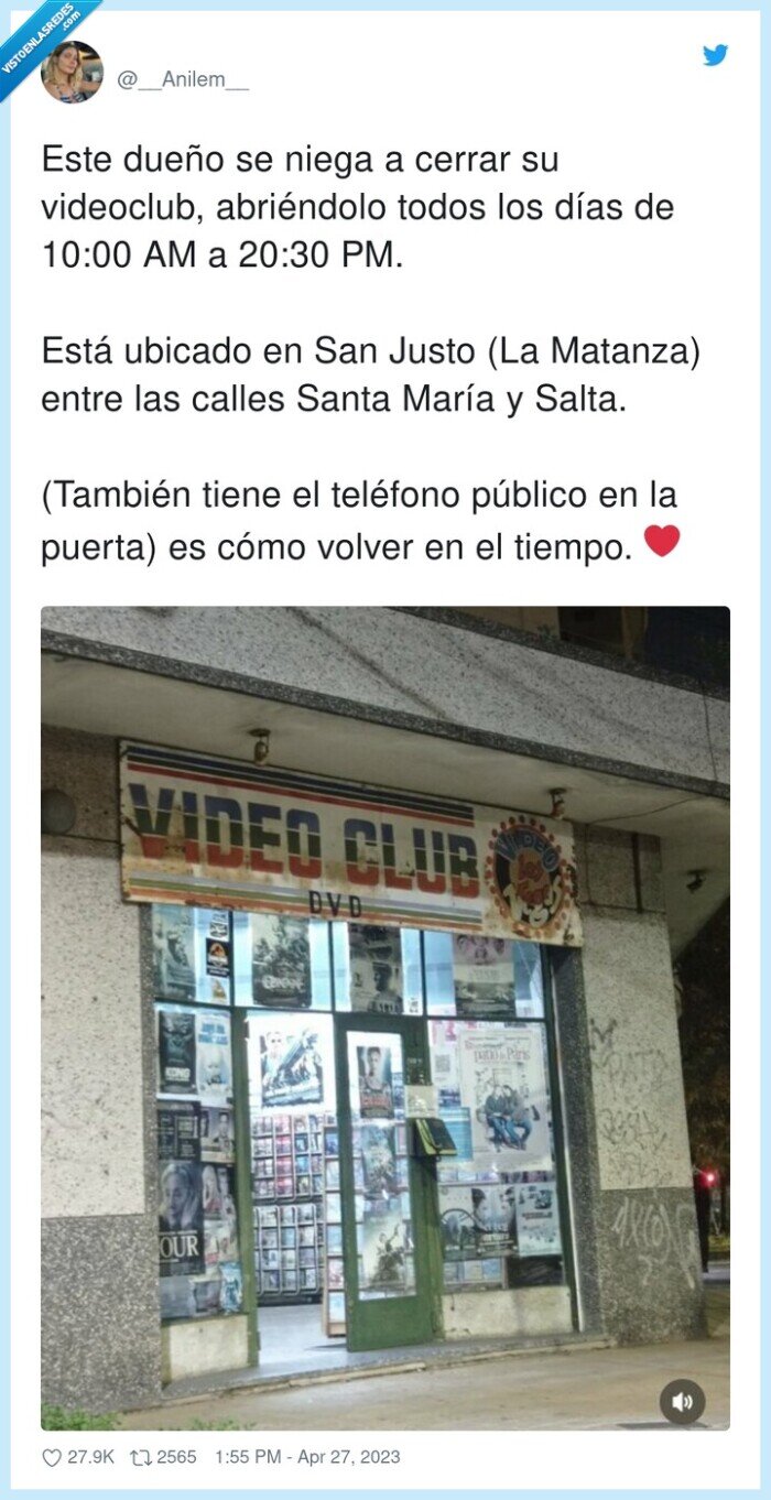 añejo,videoclub,teléfono público,matanza
