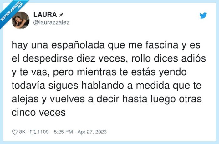 españolada,despedirse,hablando