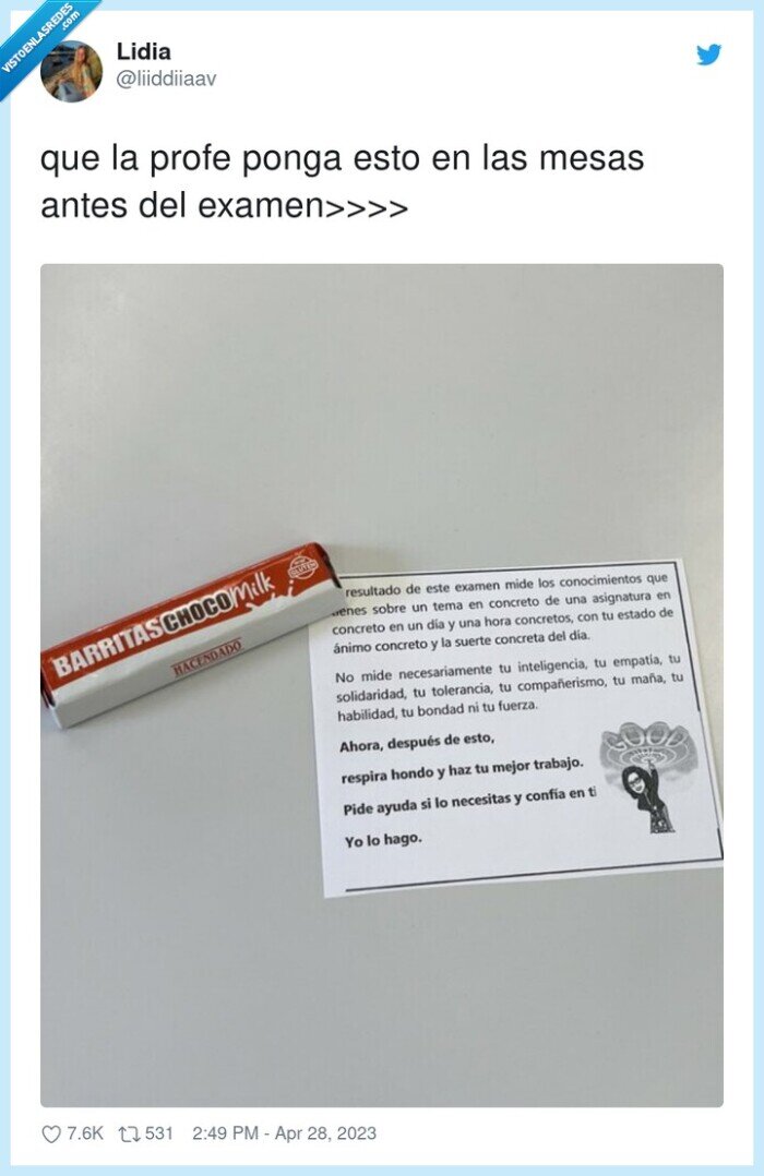 examen,profe,chcolatina,motivacion,mesas