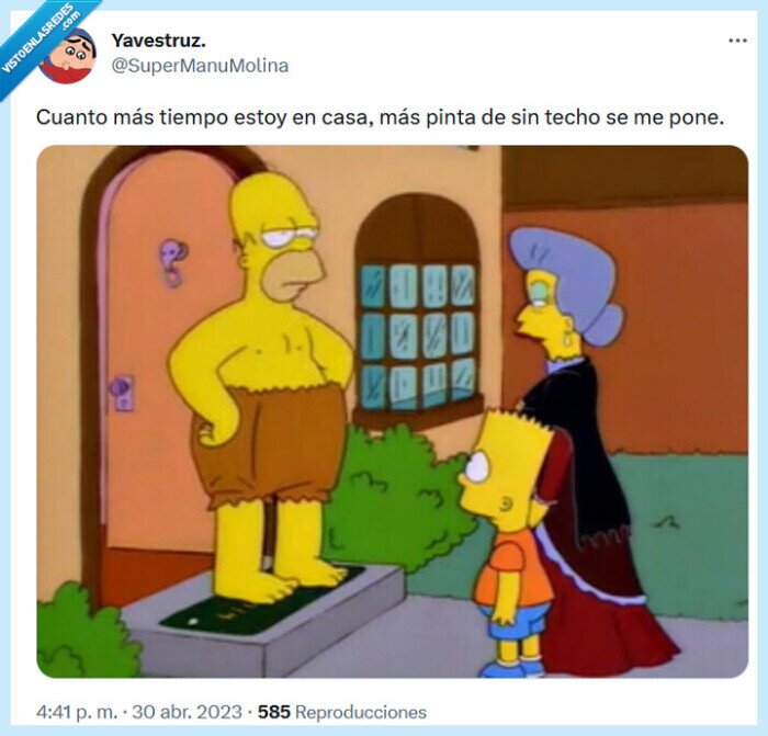 sin techo,casa,los simpson