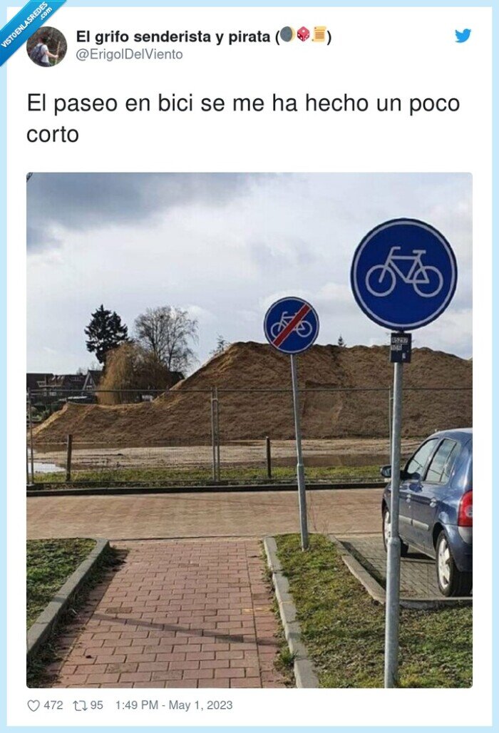 paseo,señal,corto,bici