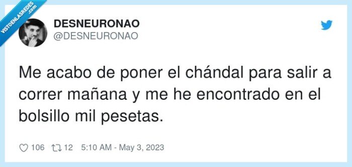 encontrar,chándal,bolsillo,pesetas,correr