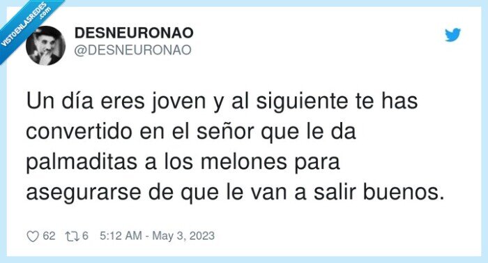 palmaditas,asegurarse,melones,buenos