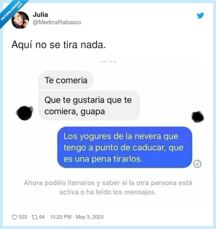 comer,tirar,yogures,nevera,caducar