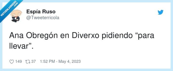 ana obregón,pidiendo,diverxo,leche,lef