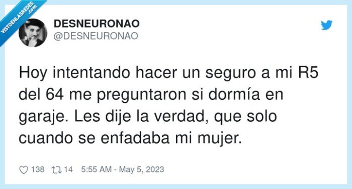 preguntar,intentar,enfadaba,dormir,garaje,coche,venta