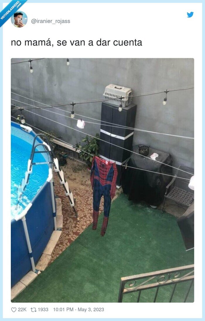 spiderman,tendedero,tendido,pinzas