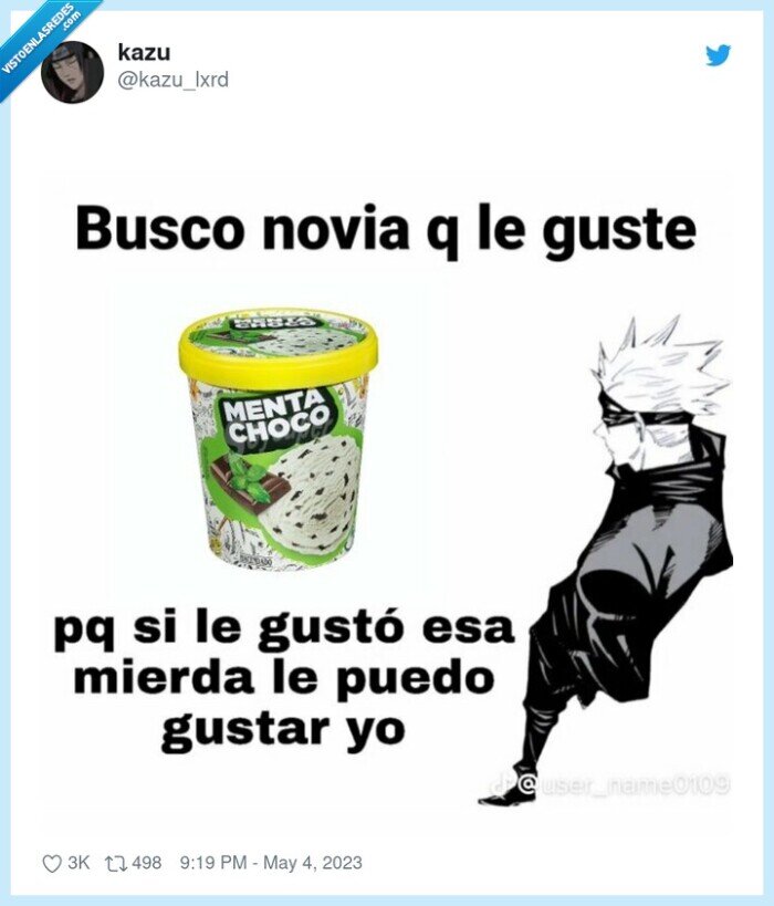 menta choco,helado,gusto,feo