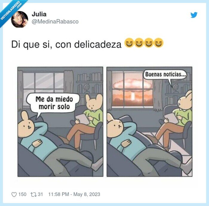 morir solo,buenas noticias,delicadeza