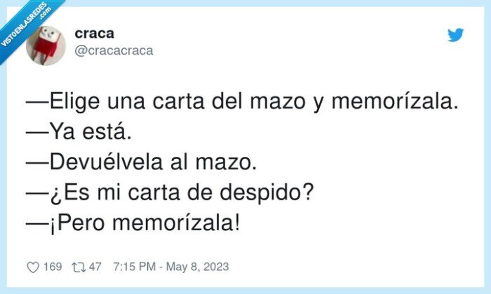 memoríizar,devolver,despido,carta