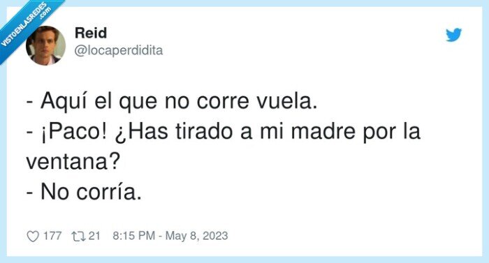 correr,tirar,ventana,volar
