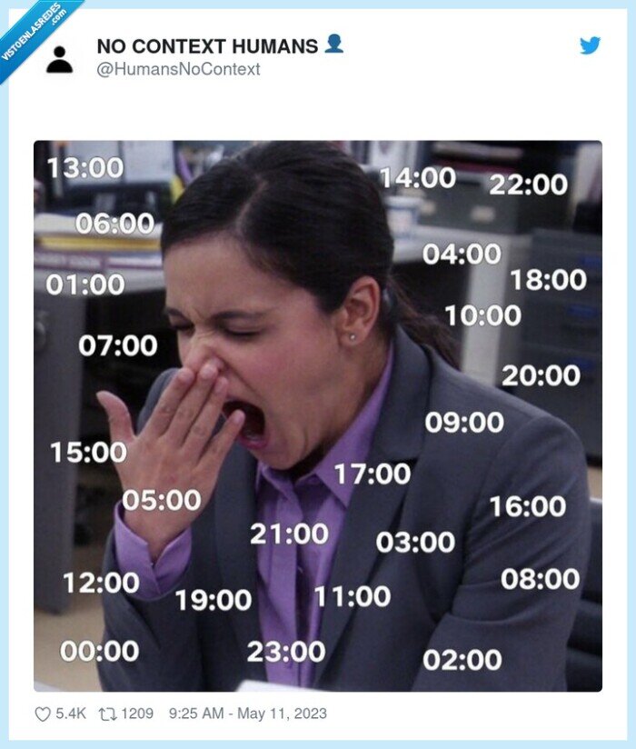 bostezar,horas,sueño