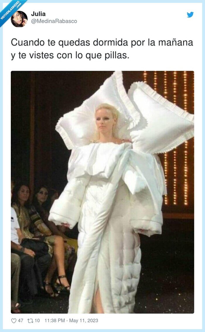 dormida,mañana,quedar,vestirse