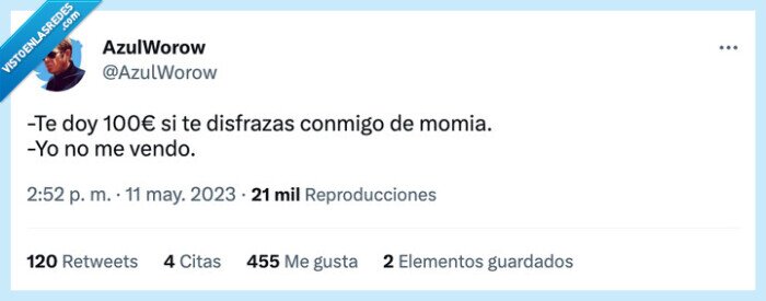 disfraz,conmigo,100€,momia,vendo